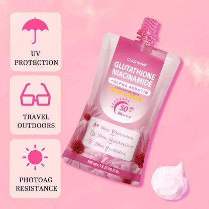 Cuishifan Glutathione Niacinamide + Alpha Arbutin Body Whitening Lotion With SPF 50 PA+++