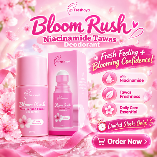 Freshaya Bloom Rush Niacinamide Tawas Deodorant