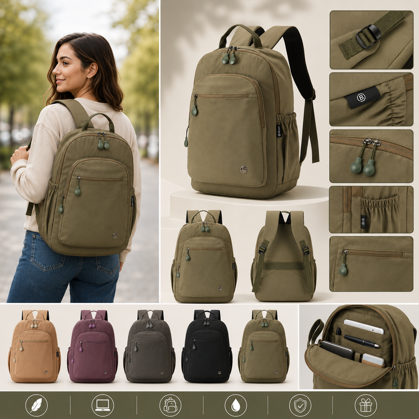 Waterproof Leisure Travel Student Backpack (HZ006)