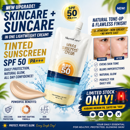 SkeenCare Tinted Sunscreen Cream SPF 50 PA+++