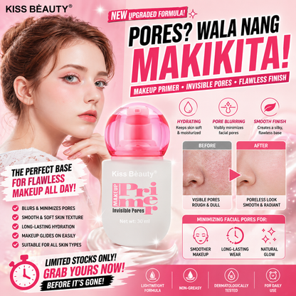 KISS BEAUTY  Invisible Pores Long-Lasting Hydration Make Up Primer