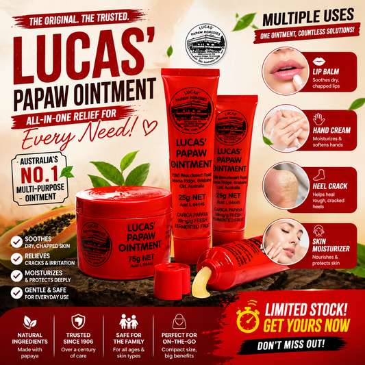 100% AUTHENTIC LUCAS' PAPAW Ointment Cream 75g