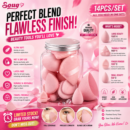 14PCS MAKE UP SPONGE SET