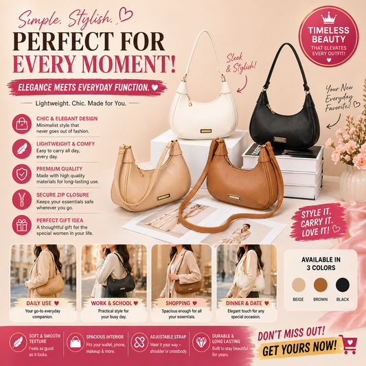 2 Way Crescent Underarm Bag