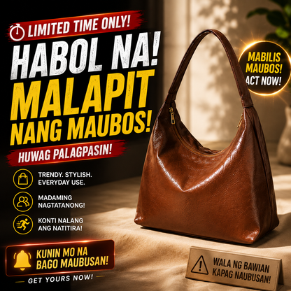 Soft Leather Hobo Bag