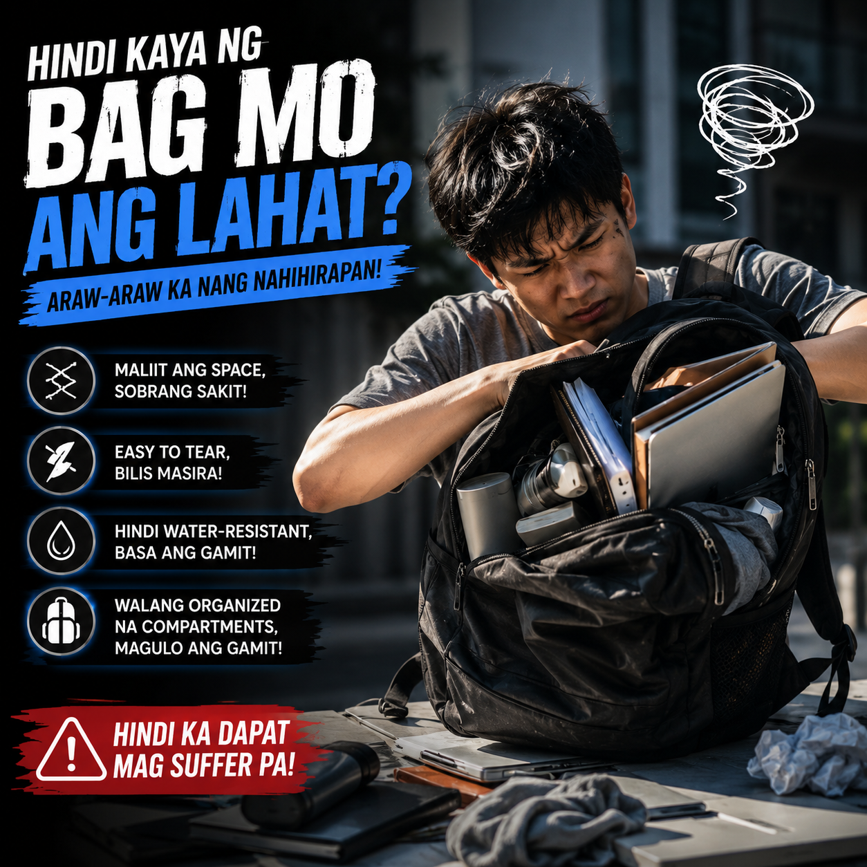 Multi-compartment Waterproof Backpack
