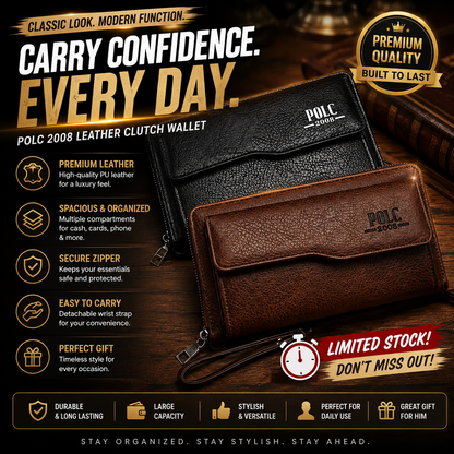Men's Retro All-in-One Wallet & Phone Holder