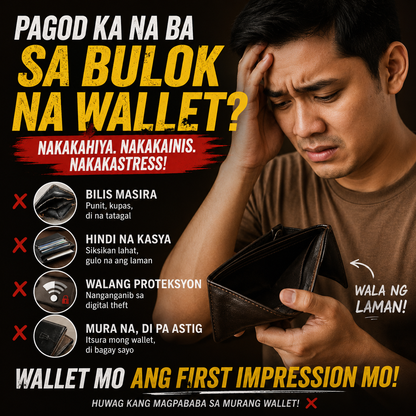 Men's Retro All-in-One Wallet & Phone Holder