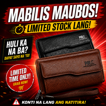Men's Retro All-in-One Wallet & Phone Holder