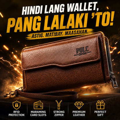 Men's Retro All-in-One Wallet & Phone Holder