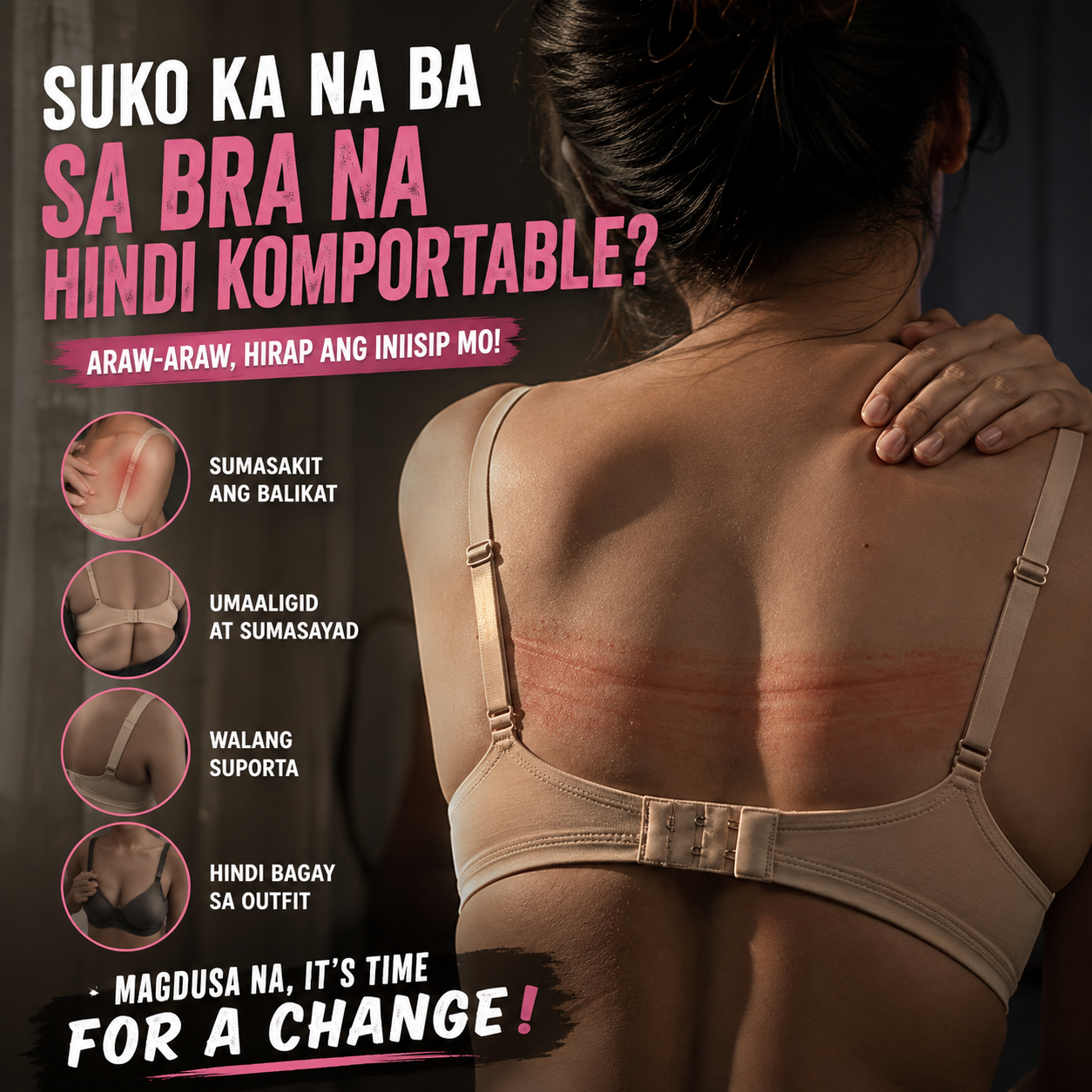 Seamless Non-Wire Push Up Bra