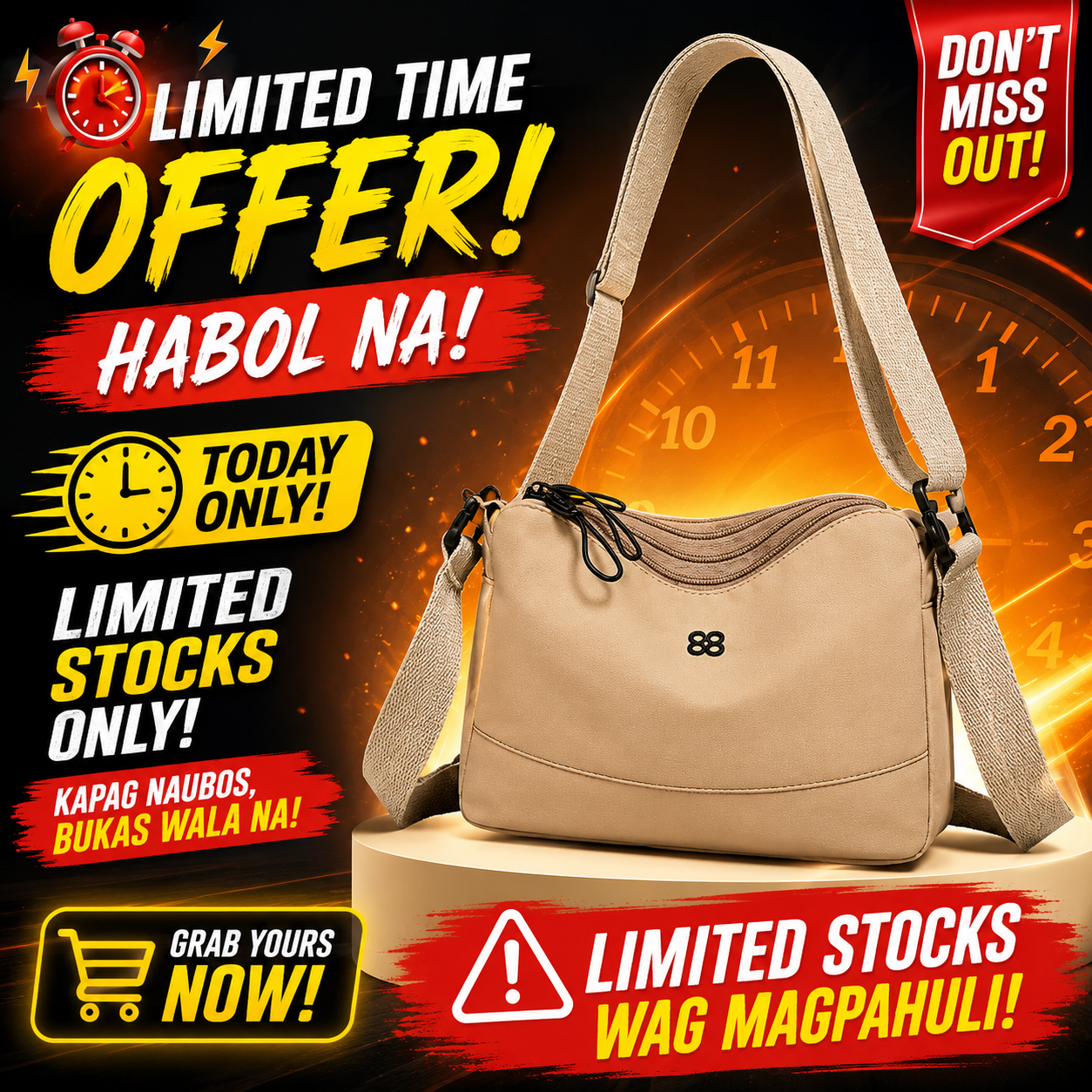 High Quality Waterproof Crossbody Bag