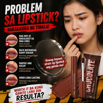 MAGIC CASA 5PCS Chocolate Matte Lip Glaze Set