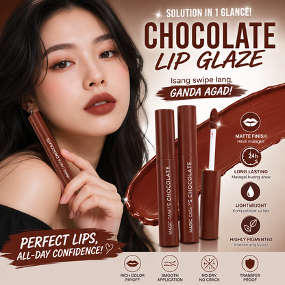 MAGIC CASA 5PCS Chocolate Matte Lip Glaze Set
