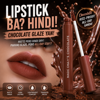 MAGIC CASA 5PCS Chocolate Matte Lip Glaze Set