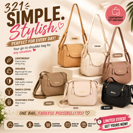 High-end Korean Leather Classy Shoulder Crossbody Bag