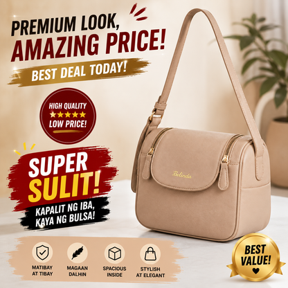 High-end Korean Leather Classy Shoulder Crossbody Bag