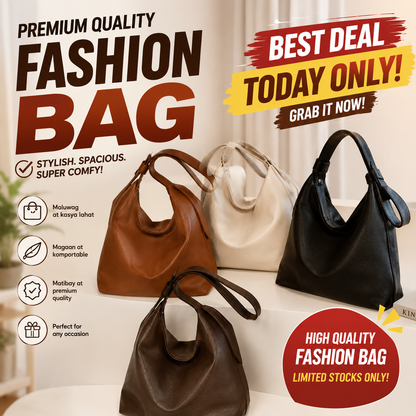 Soft Leather Large Capacity Shoulder Sling Bag