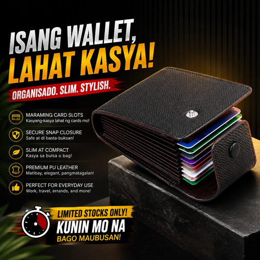 Multi-Card Slot PU Leather Wallet
