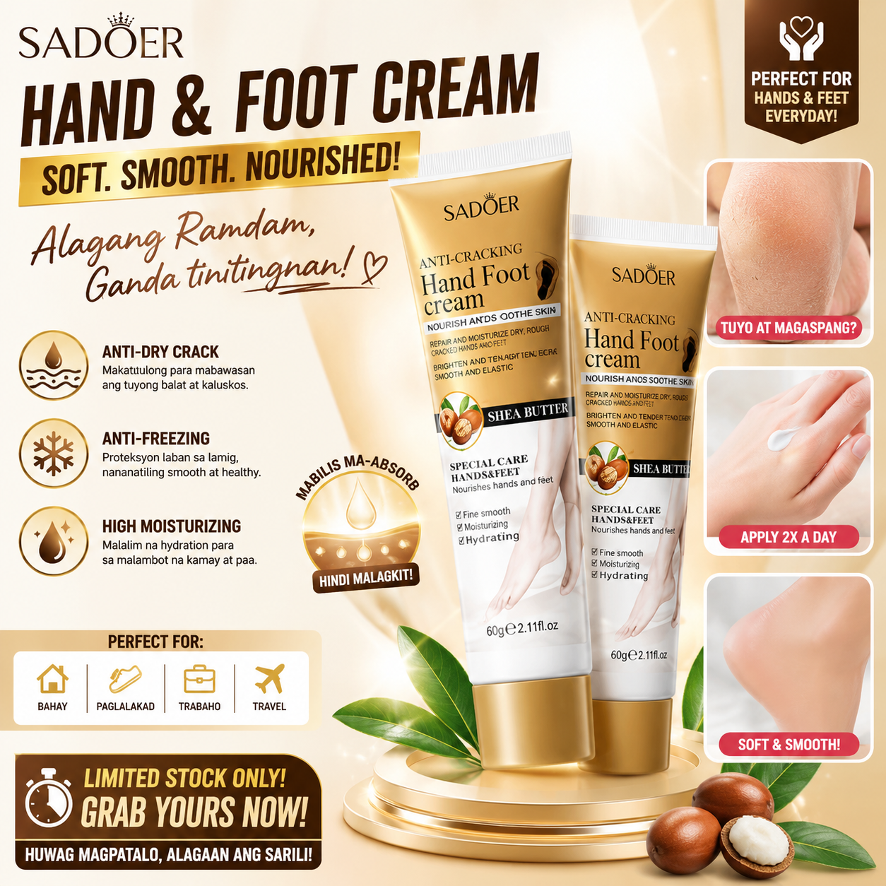 SADOER Hand Foot Cream 60g