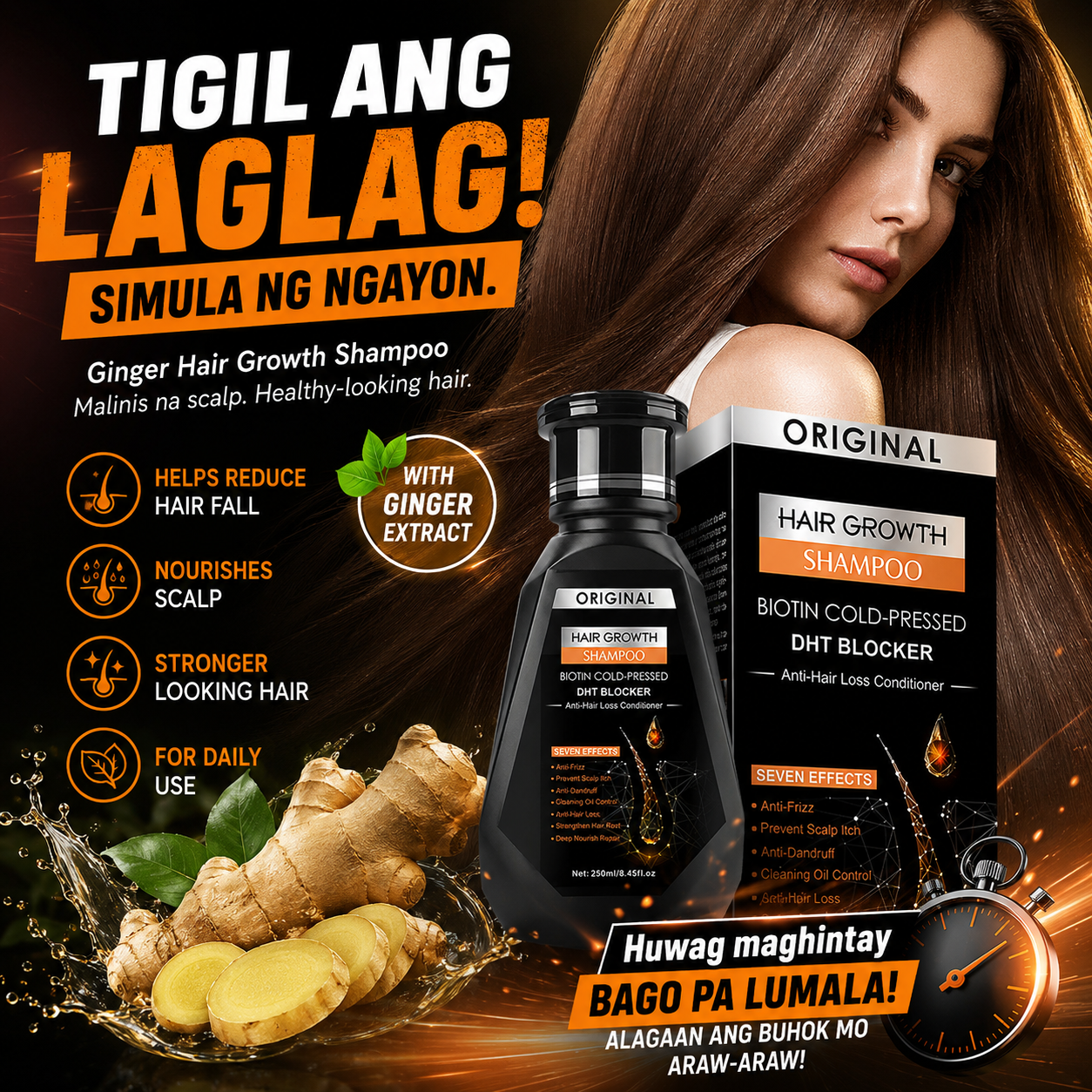 Ginger Hair Growth Shampoo 250ml