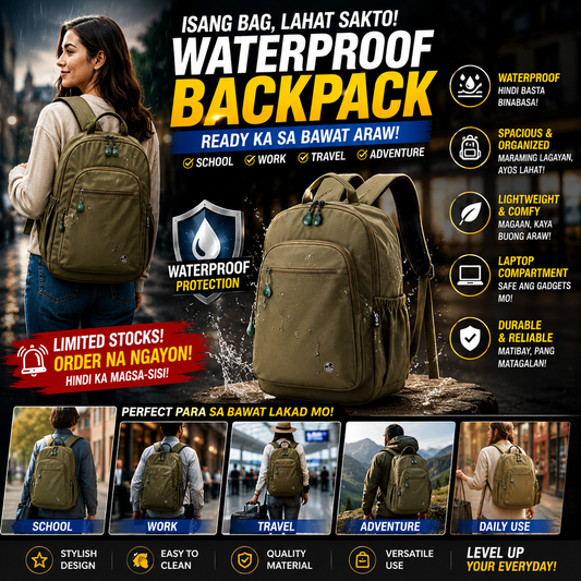 Waterproof Leisure Travel Student Backpack (HZ006)