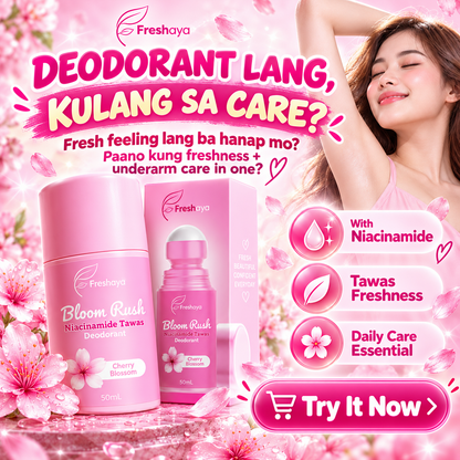 Freshaya Bloom Rush Niacinamide Tawas Deodorant