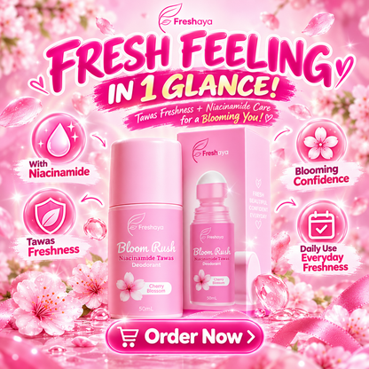 Freshaya Bloom Rush Niacinamide Tawas Deodorant
