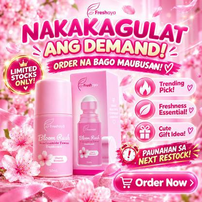 Freshaya Bloom Rush Niacinamide Tawas Deodorant