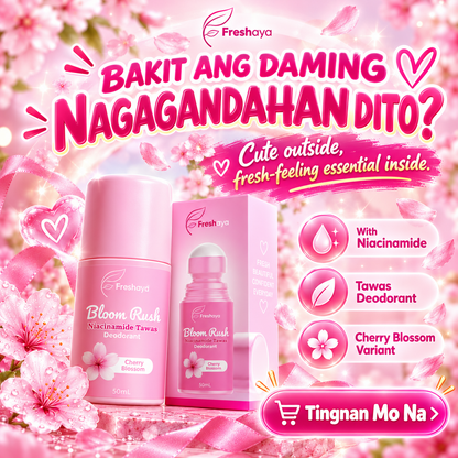 Freshaya Bloom Rush Niacinamide Tawas Deodorant