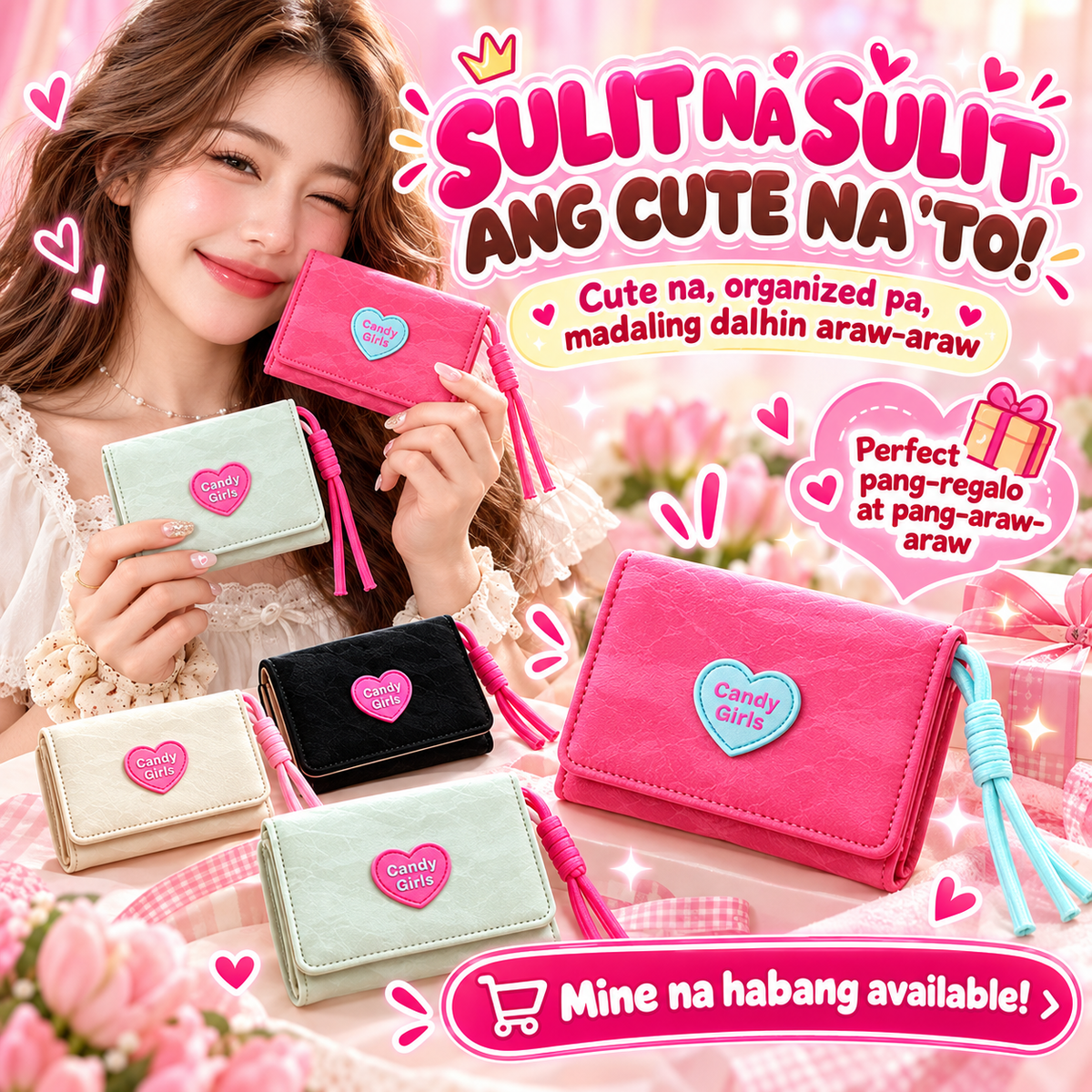 Candy Girls Tri-Fold Wallet