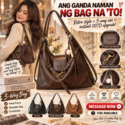 3-Way Retro Style Bag