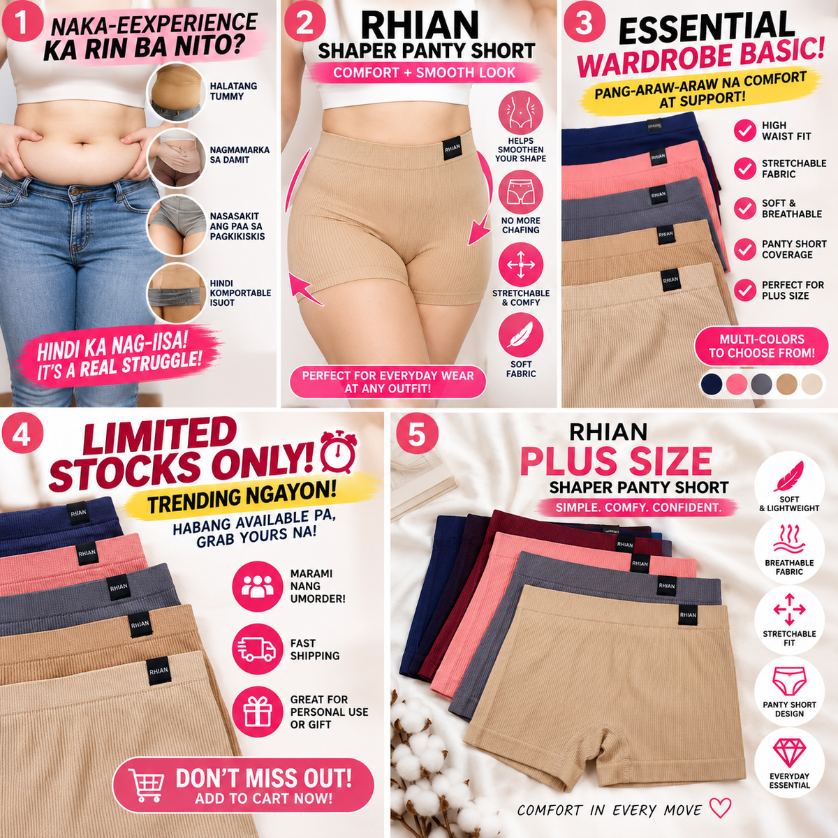 RHIAN Plus Size Shaper Panty Short