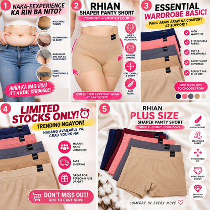 RHIAN Plus Size Shaper Panty Short