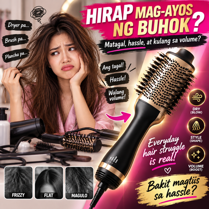 Hot Air Brush Hair Styler Dryer & Volumizer