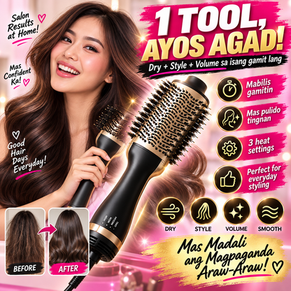 Hot Air Brush Hair Styler Dryer & Volumizer