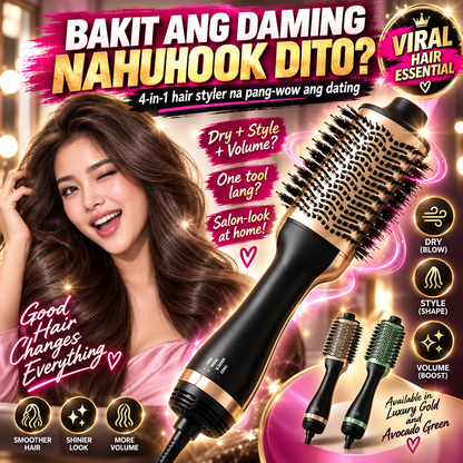 Hot Air Brush Hair Styler Dryer & Volumizer