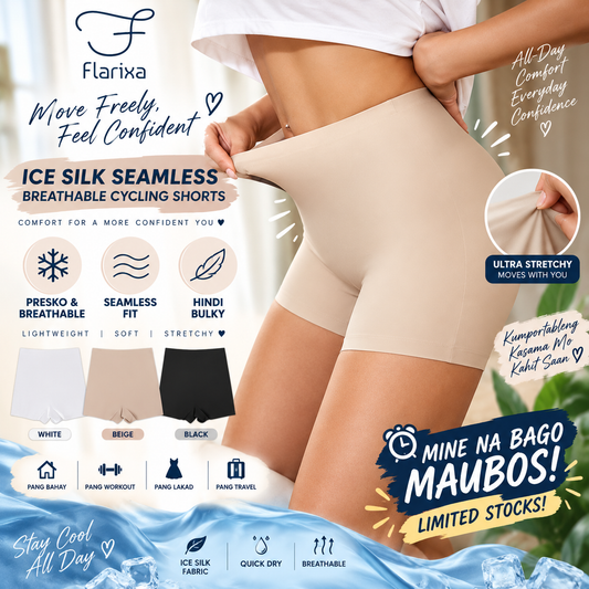 Ice Silk Seamless Breathable Cycling Shorts