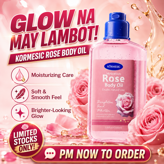 KORMESIC Rose & Niacinamide Brightening Glow Body Oil 260ml