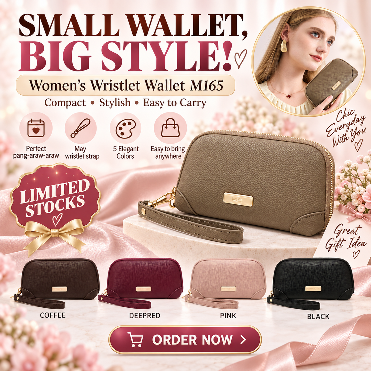 Women's Wristlet Wallet (M165)