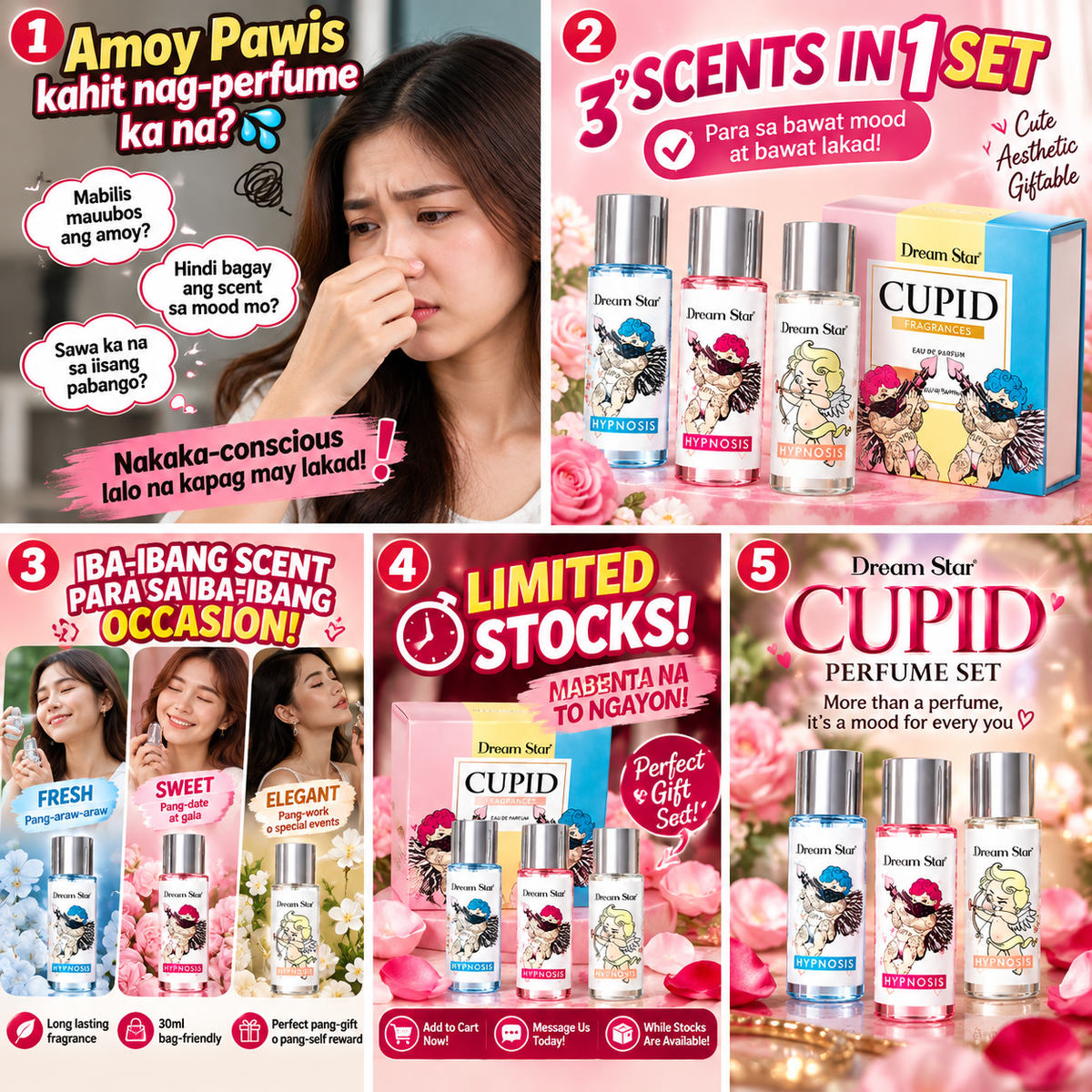 DREAM STAR Cupid Perfume 3pcs Set 30ml