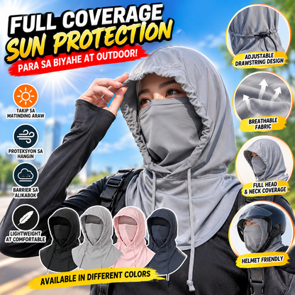 Balaclava Breathable UV Sun Protection Full Head Mask with Drawstring Design