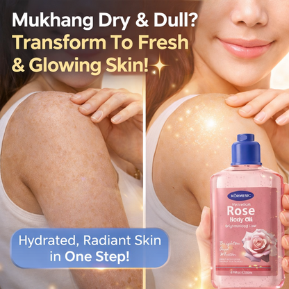 KORMESIC Rose & Niacinamide Brightening Glow Body Oil 260ml