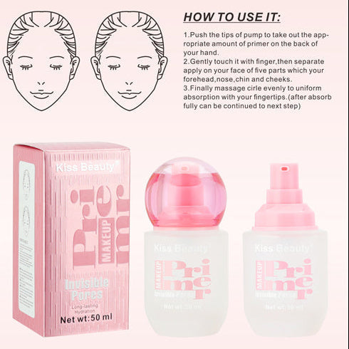 KISS BEAUTY  Invisible Pores Long-Lasting Hydration Make Up Primer
