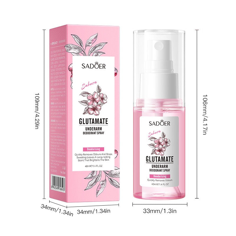 SADOER Sakura Glutamate Underarm Deodorant Spray 40ml