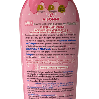 A Bonne Milk Power Lightening Lotion Plus Collagen 3x Collagen UV Protection 500ML