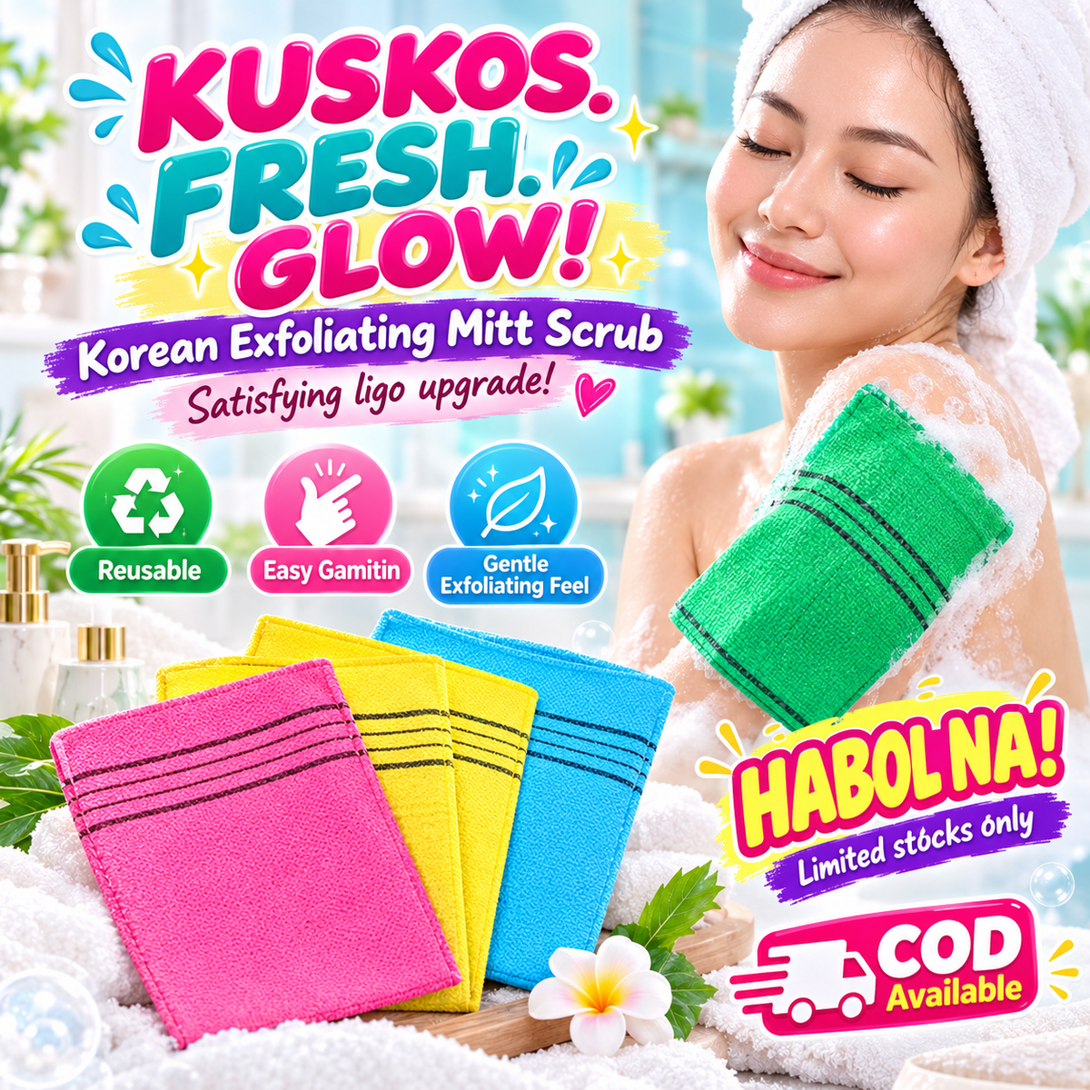 Korean Exfoliating Mitt Scrub