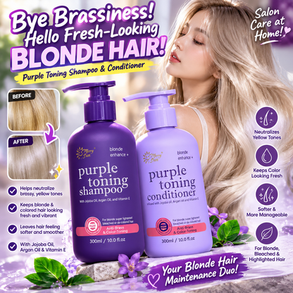 MERRY SUN Purple Toning Shampoo & Conditioner 300ml