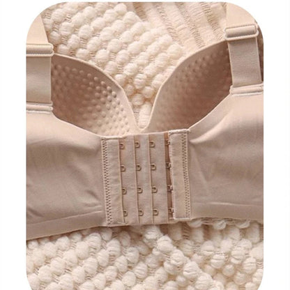 Plus Size Wireless Push Up Bra 3D Anti-Gravity Seamless Padded Gathering & Anti-sagging