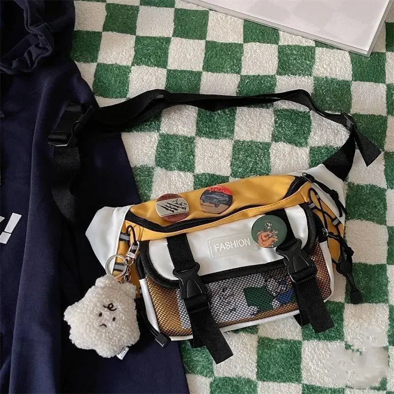 Japan Style Multi-Pocket Streetwear Fanny Pack